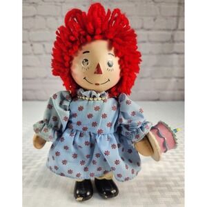 Vintage Raggedy Ann Brass Key Keepsakes Doll with Birthday Cake